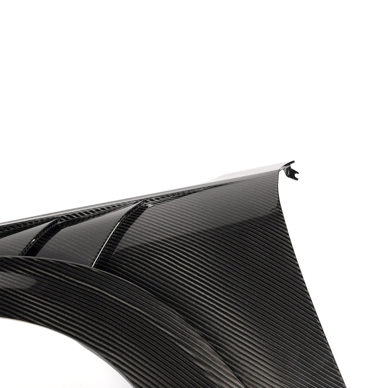 Ford Mustang S650 GT / EcoBoost Lightweight Dry Carbon Side Fenders — Not Compatible with Dark Horse Aftermarket Carbon Fiber Part / Bodykit - Robot Bodykits
