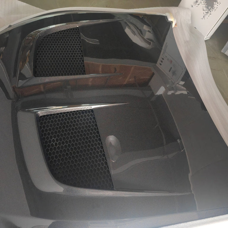 Ford Mustang S650 GT / GT3 Style Bonnet Fits: 2025+ Aftermarket Carbon Fiber Part / Bodykit - Robot Bodykits