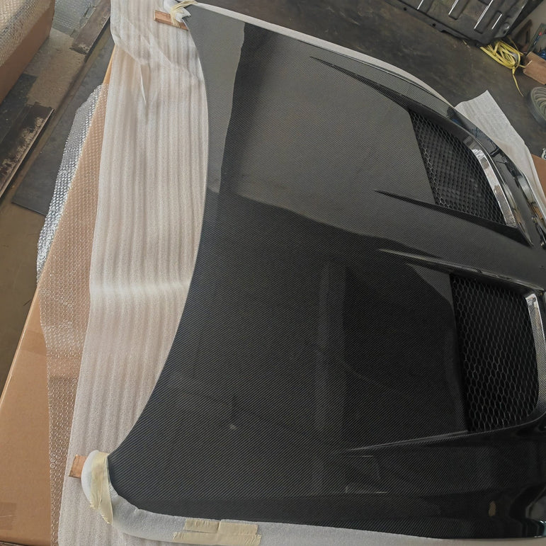 Ford Mustang S650 GT / GT3 Style Bonnet Fits: 2025+ Aftermarket Carbon Fiber Part / Bodykit - Robot Bodykits