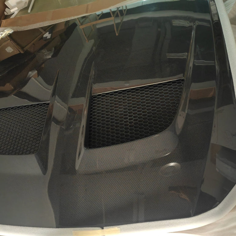 Ford Mustang S650 GT / GT3 Style Bonnet Fits: 2025+ Aftermarket Carbon Fiber Part / Bodykit - Robot Bodykits