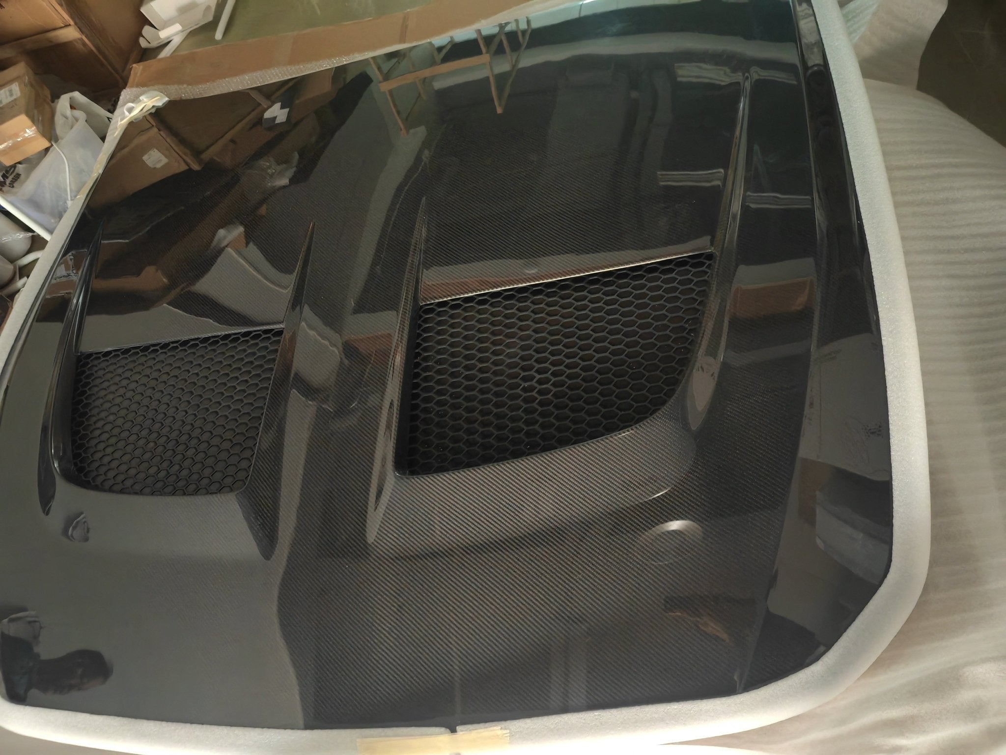 Ford Mustang S650 GT / GT3 Style Bonnet Fits: 2025+ Aftermarket Carbon Fiber Part / Bodykit - Robot Bodykits