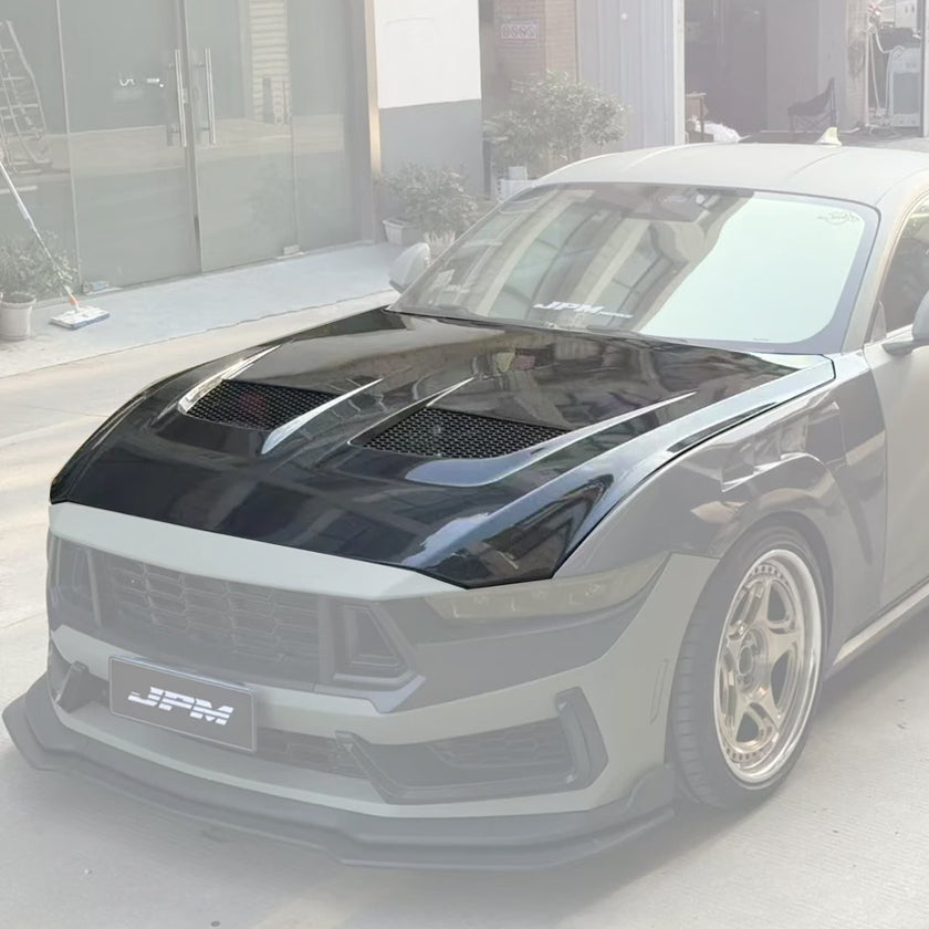 Ford Mustang S650 GT / GT3 Style Bonnet Fits: 2025+ Aftermarket Carbon Fiber Part / Bodykit - Robot Bodykits