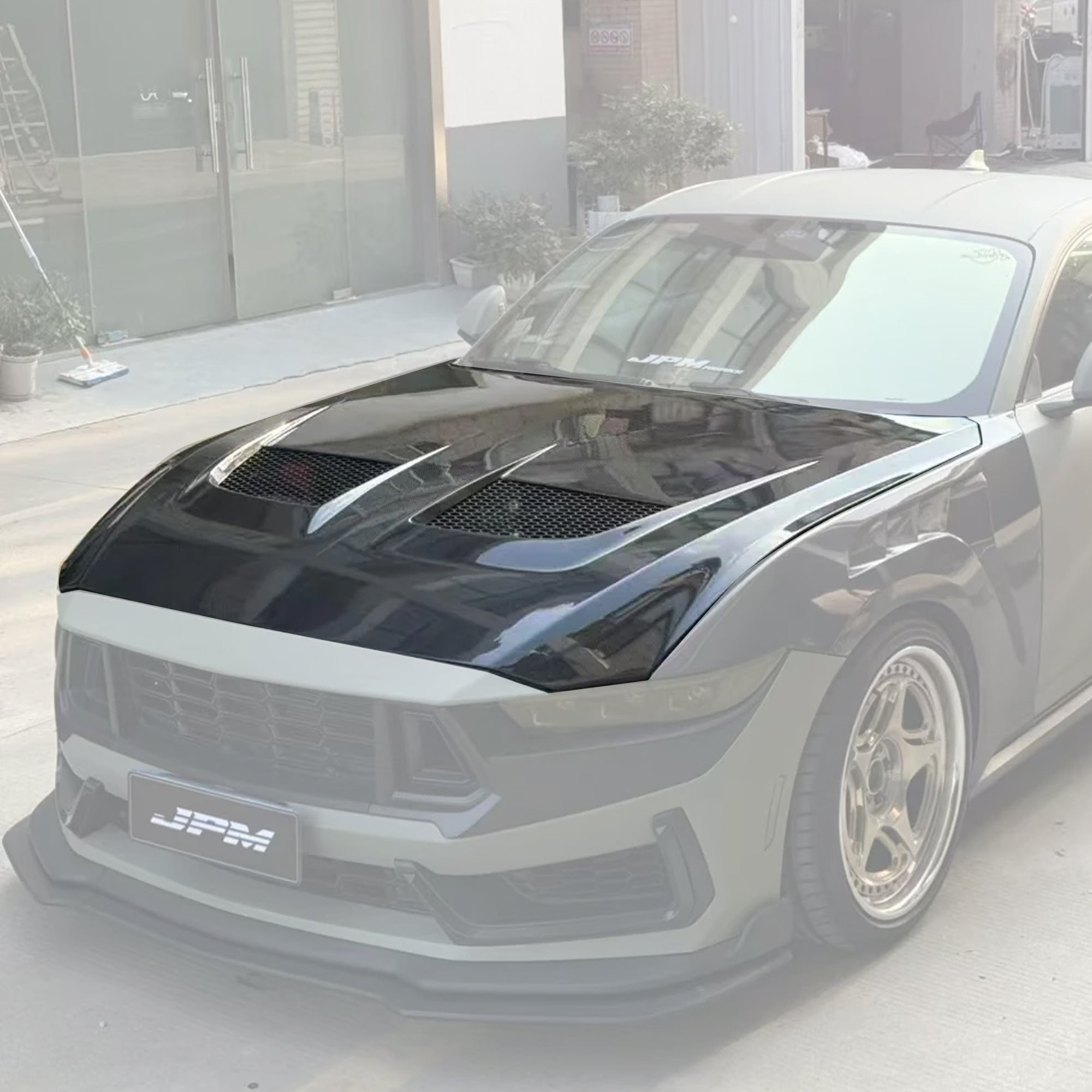 Ford Mustang S650 GT / GT3 Style Bonnet Fits: 2025+ Aftermarket Carbon Fiber Part / Bodykit - Robot Bodykits