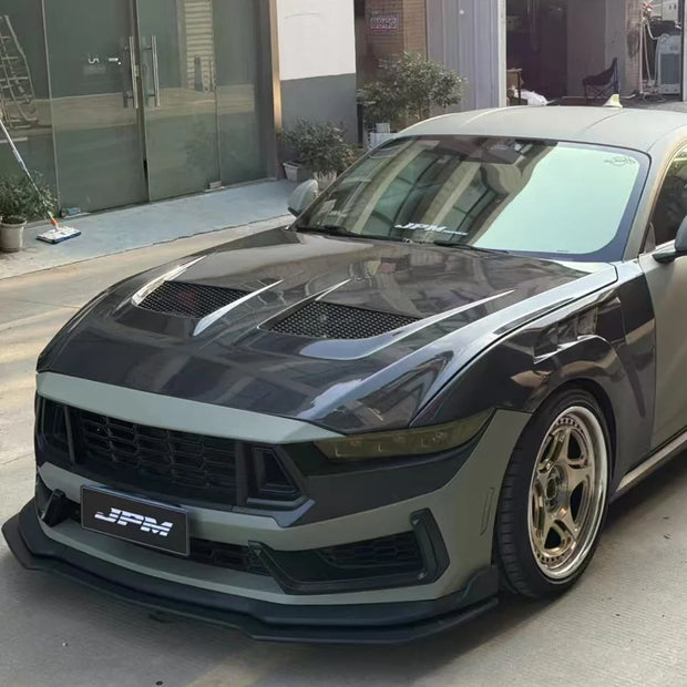 Ford Mustang S650 GT / GT3 Style Bonnet Fits: 2025+ Aftermarket Carbon Fiber Part / Bodykit - Robot Bodykits