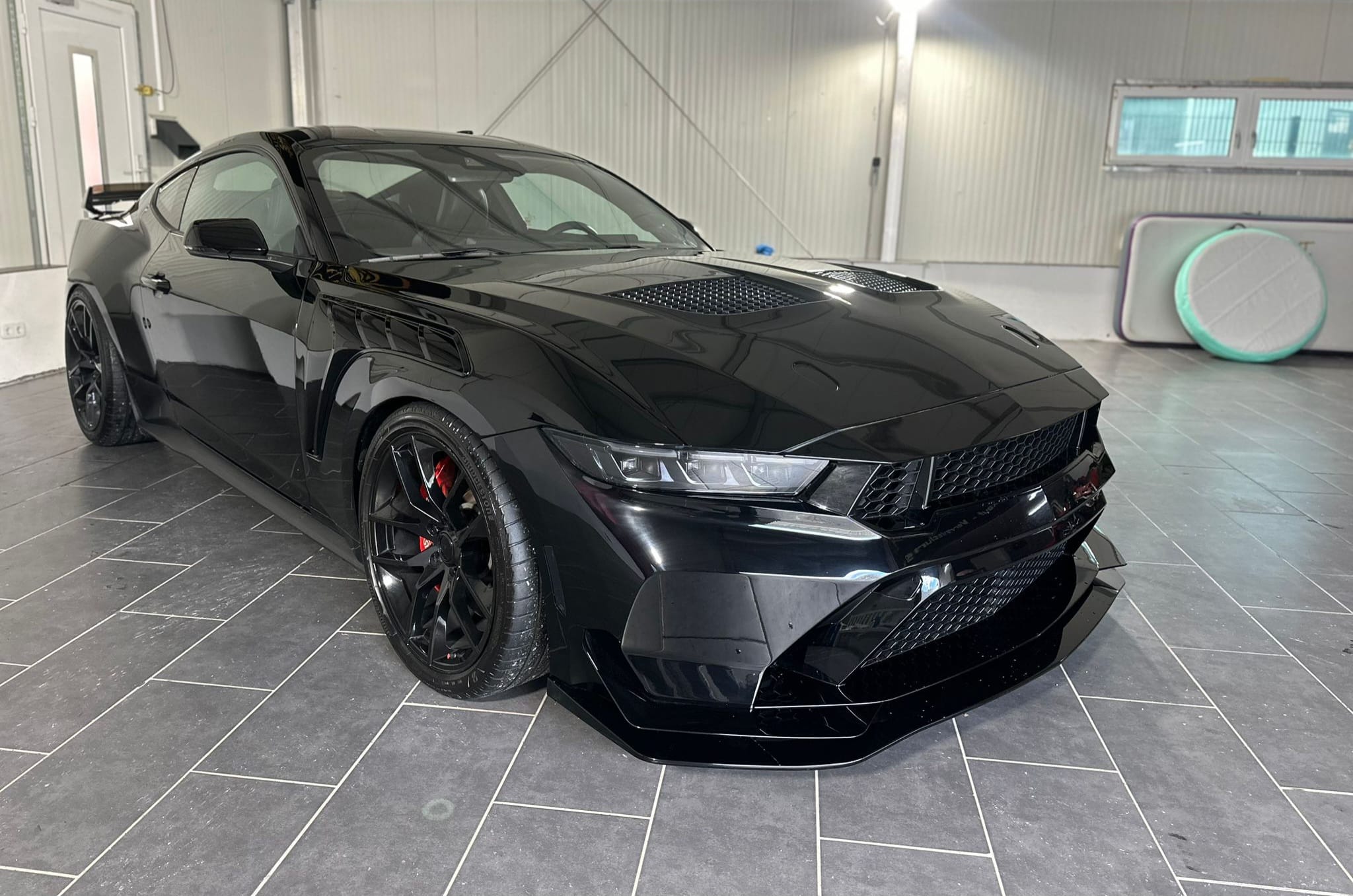 Ford Mustang S650 GTD Style Aluminium Bonnet 2023+ Aftermarket Carbon Fiber Part / Bodykit - Robot Bodykits