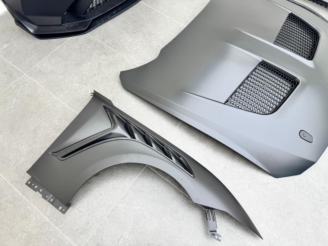 Ford Mustang S650 GTD Style Aluminium Bonnet 2023+ Aftermarket Carbon Fiber Part / Bodykit - Robot Bodykits