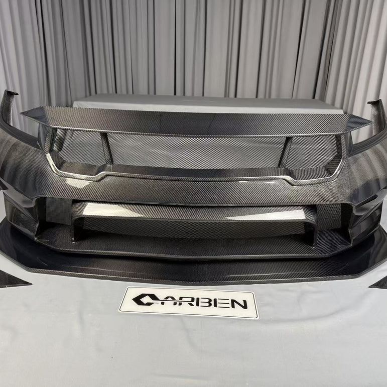 Ford Mustang S650 GTD Style Carbon Fibre Front Bumper 2023+ Aftermarket Carbon Fiber Part / Bodykit - Robot Bodykits