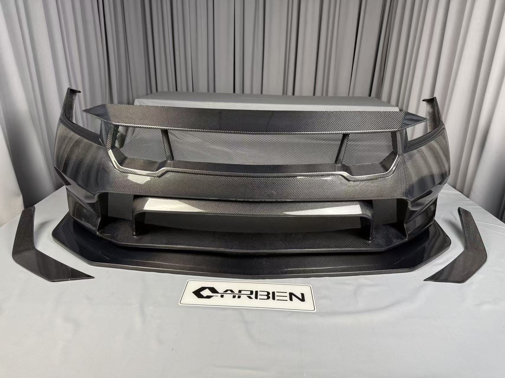 Ford Mustang S650 GTD Style Carbon Fibre Front Bumper 2023+ Aftermarket Carbon Fiber Part / Bodykit - Robot Bodykits