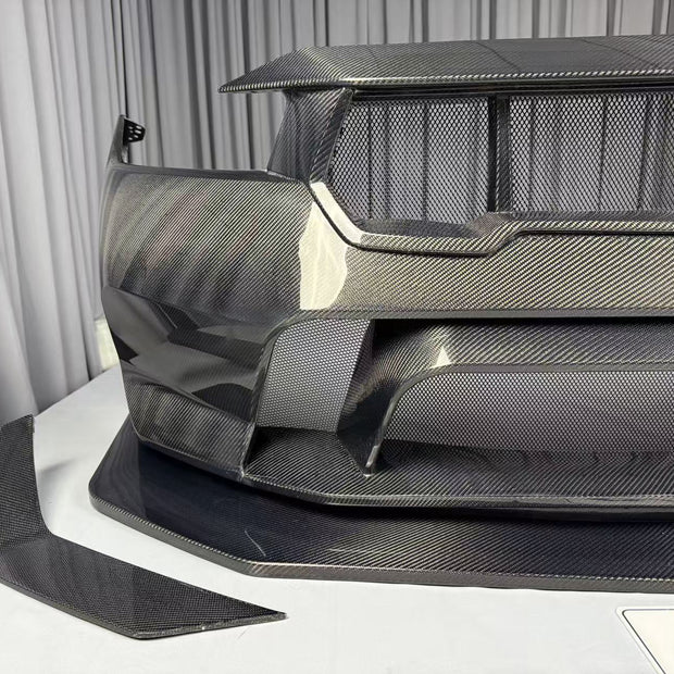 Ford Mustang S650 GTD Style Carbon Fibre Front Bumper 2023+ Aftermarket Carbon Fiber Part / Bodykit - Robot Bodykits