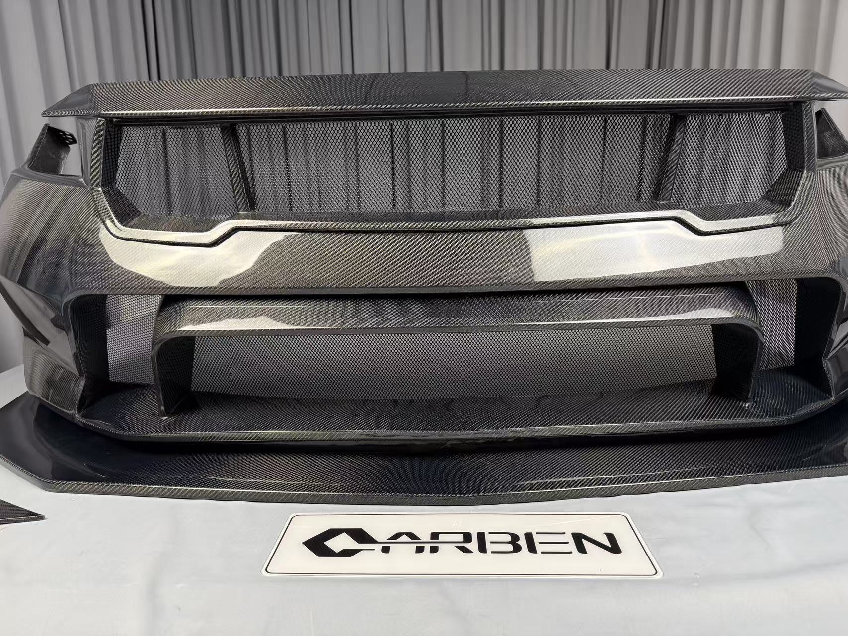 Ford Mustang S650 GTD Style Carbon Fibre Front Bumper 2023+ Aftermarket Carbon Fiber Part / Bodykit - Robot Bodykits