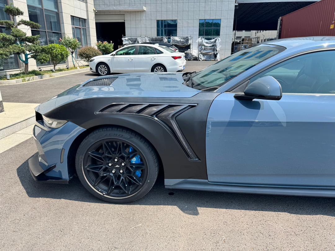 Ford Mustang S650 GTD Style Plastic Front Bumper 2023+ Aftermarket Carbon Fiber Part / Bodykit - Robot Bodykits