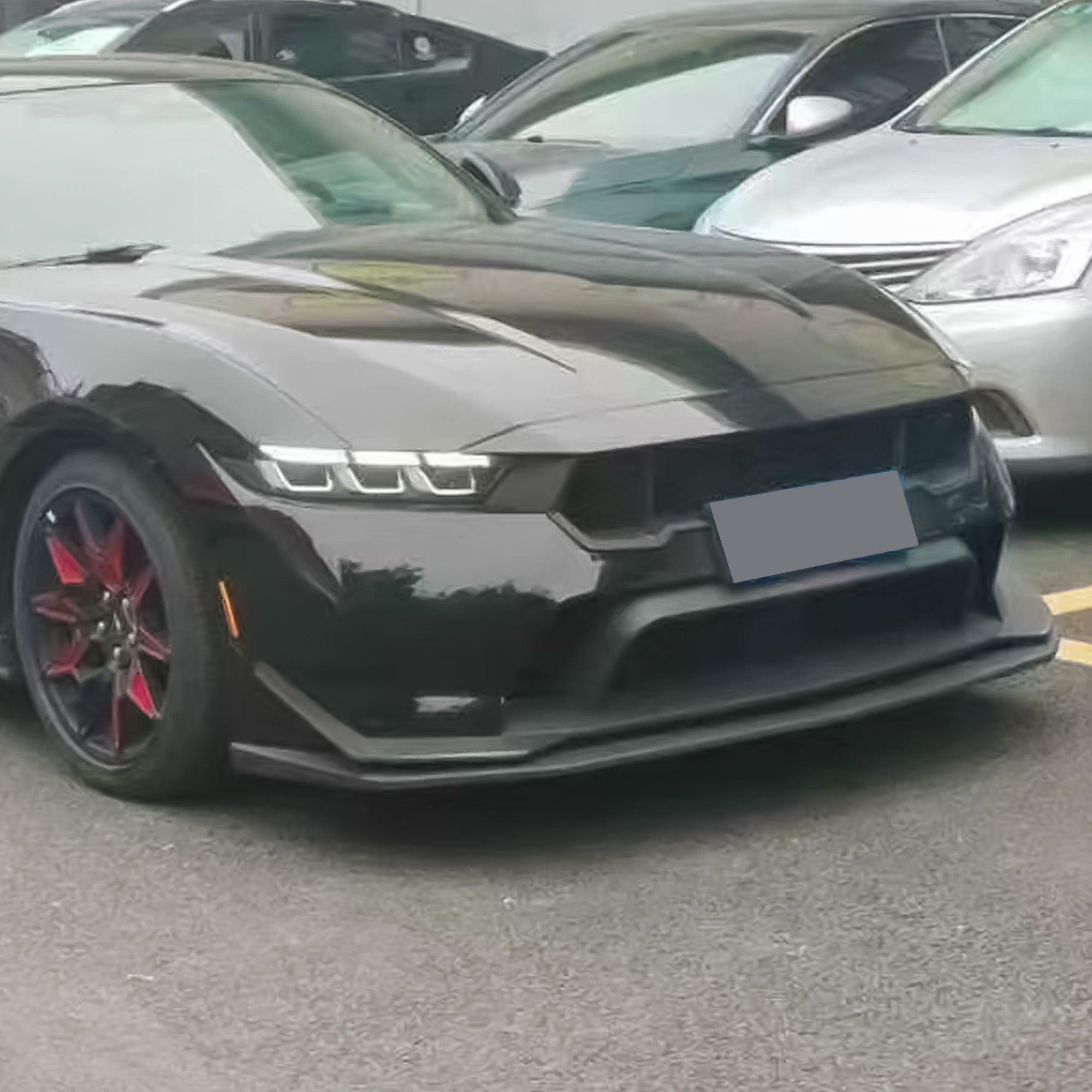 Ford Mustang S650 GTD Style Plastic Front Bumper 2023+ Aftermarket Carbon Fiber Part / Bodykit - Robot Bodykits