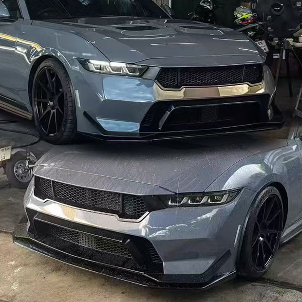 Ford Mustang S650 GTD Style Plastic Front Bumper 2023+ Aftermarket Carbon Fiber Part / Bodykit - Robot Bodykits