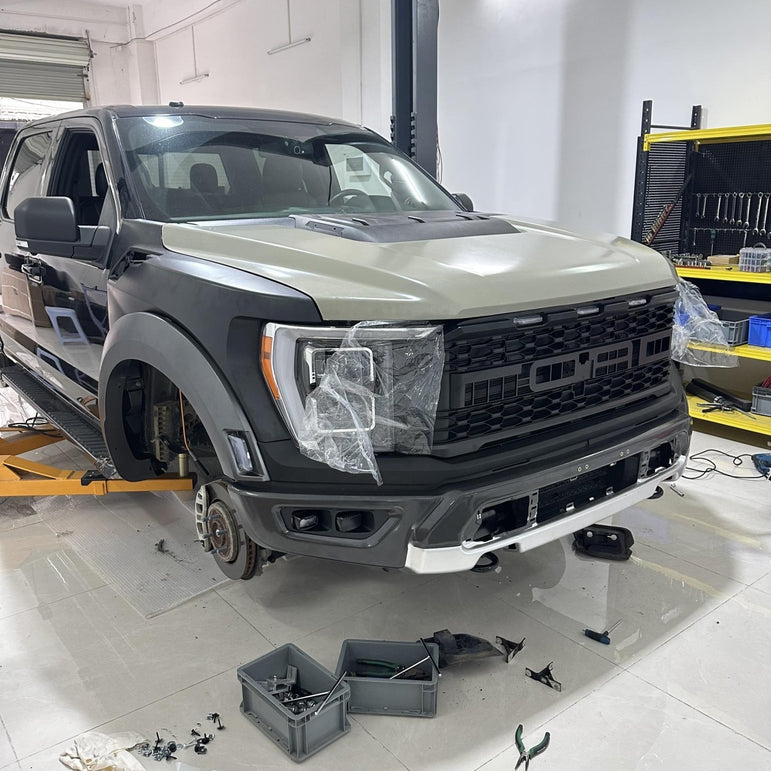 Ford Raptor F150 2015-2020 to 2021+ Complete Conversion Kit Aftermarket Carbon Fiber Part / Bodykit - Robot Bodykits
