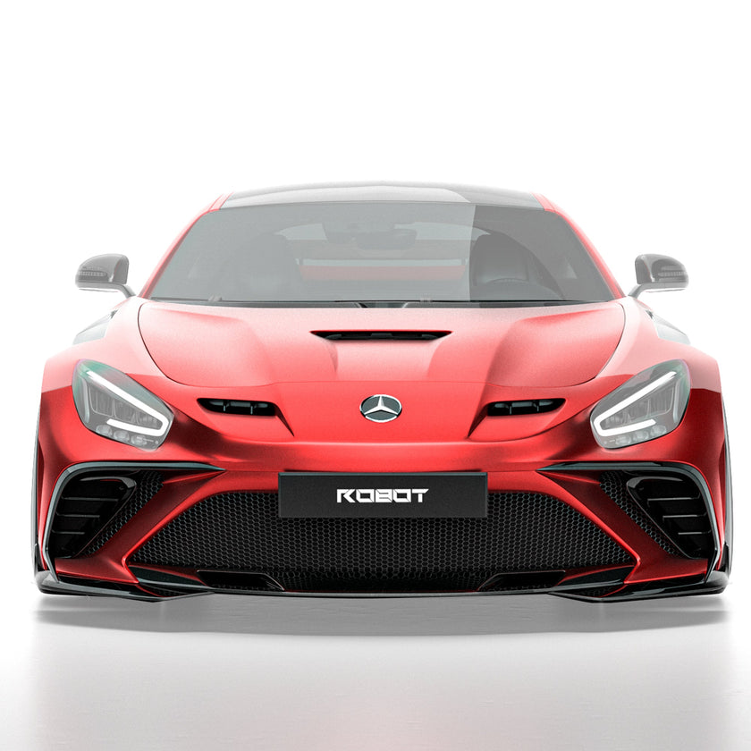 Front Bumper & Bonnet - ROBOT AMG GT Paragon FRP/ WCF Front Bumper & Bonnet for Mercedes-AMG GT (C190) Models Aftermarket Carbon Fiber Part / Bodykit - Robot Bodykits