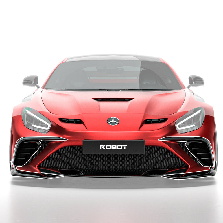 Front Bumper & Bonnet - ROBOT AMG GT Paragon FRP/ WCF Front Bumper & Bonnet for Mercedes-AMG GT (C190) Models Aftermarket Carbon Fiber Part / Bodykit - Robot Bodykits