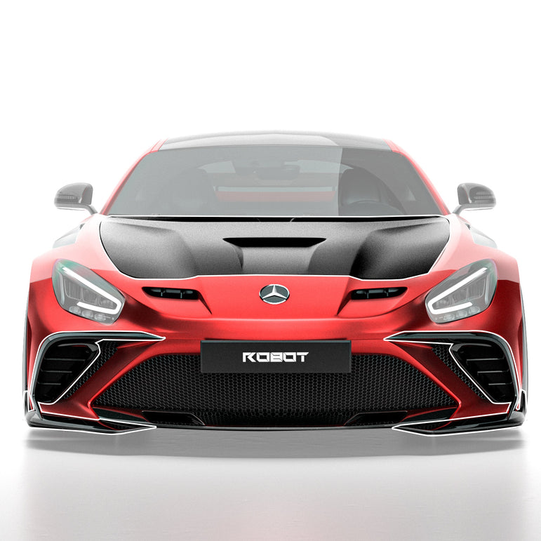 Front Bumper & Bonnet - ROBOT AMG GT Paragon FRP/ WCF Front Bumper & Bonnet for Mercedes-AMG GT (C190) Models Aftermarket Carbon Fiber Part / Bodykit - Robot Bodykits
