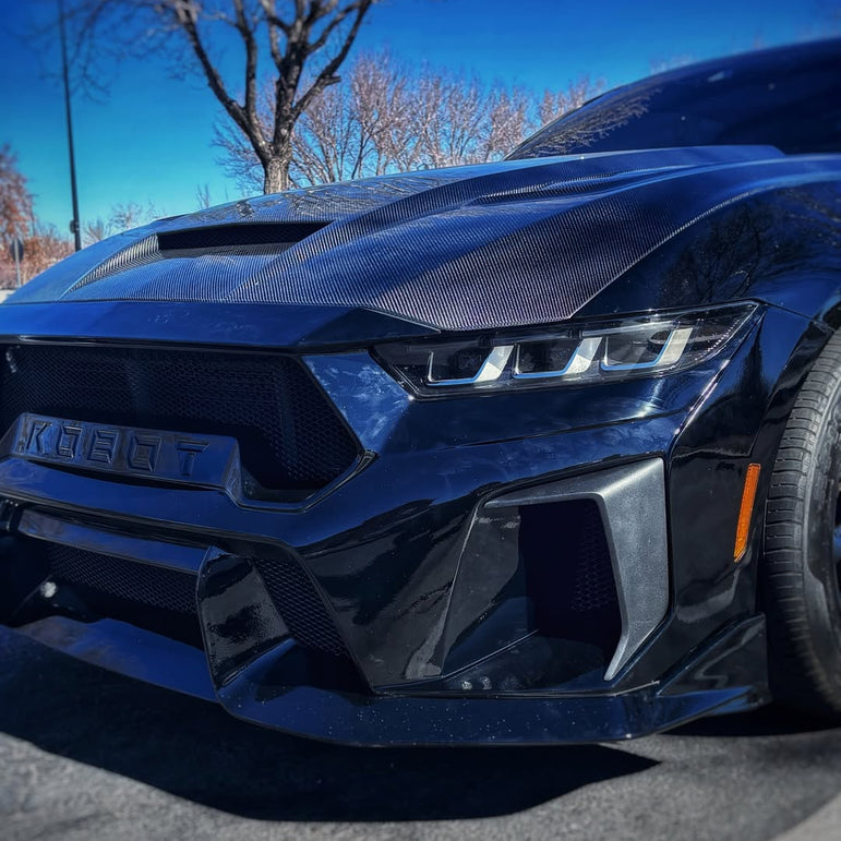 Front Bumper - ROBOT Ford Mustang S650 JEDI FRP/ WCF Front Bumper for Ford Mustang S650 Models Aftermarket Carbon Fiber Part / Bodykit - Robot Bodykits