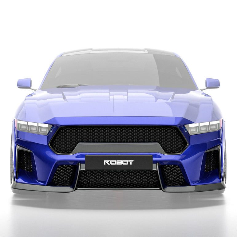 Front Bumper - ROBOT Ford Mustang S650 JEDI FRP/ WCF Front Bumper for Ford Mustang S650 Models Aftermarket Carbon Fiber Part / Bodykit - Robot Bodykits