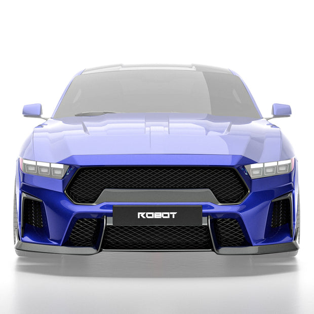 Front Bumper - ROBOT Ford Mustang S650 JEDI FRP/ WCF Front Bumper for Ford Mustang S650 Models Aftermarket Carbon Fiber Part / Bodykit - Robot Bodykits