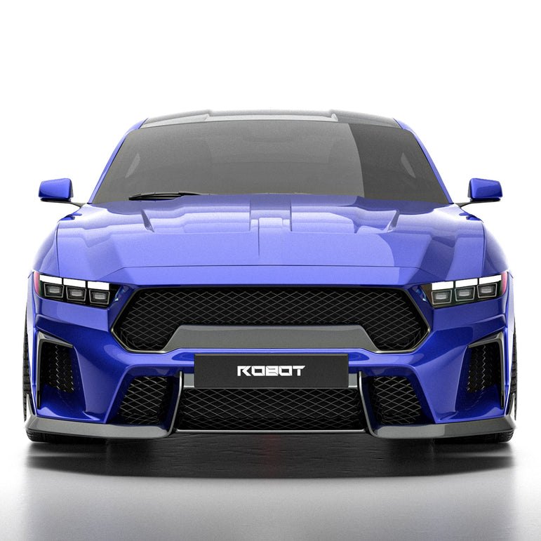 Front Bumper - ROBOT Ford Mustang S650 JEDI FRP/ WCF Front Bumper for Ford Mustang S650 Models Aftermarket Carbon Fiber Part / Bodykit - Robot Bodykits