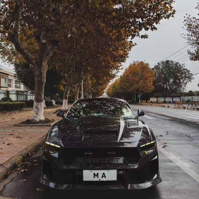 Front Bumper - ROBOT Ford Mustang S650 JEDI FRP/ WCF Front Bumper for Ford Mustang S650 Models Aftermarket Carbon Fiber Part / Bodykit - Robot Bodykits