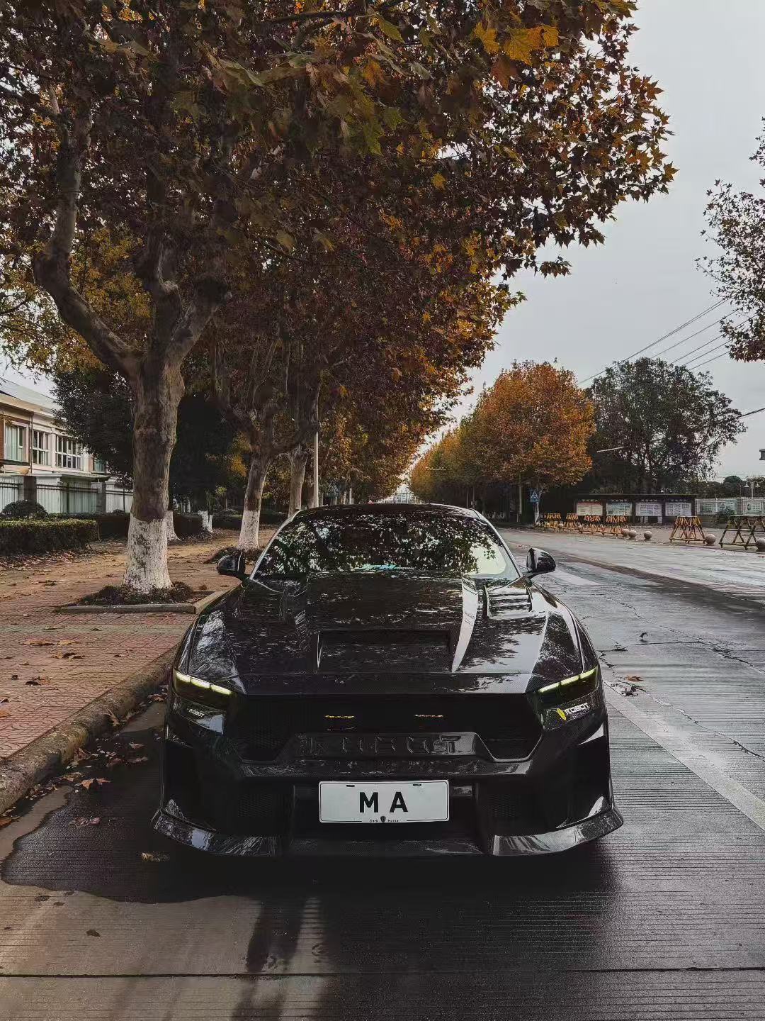 Front Bumper - ROBOT Ford Mustang S650 JEDI FRP/ WCF Front Bumper for Ford Mustang S650 Models Aftermarket Carbon Fiber Part / Bodykit - Robot Bodykits