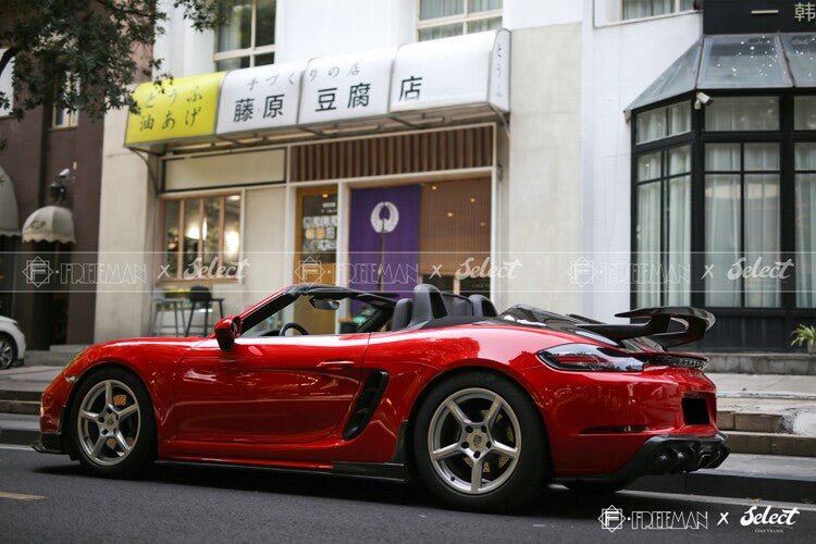Geex x Freeman Studio Porsche 718 Boxster Carbon Fibre Aero Kit Aftermarket Carbon Fiber Part / Bodykit - Robot Bodykits
