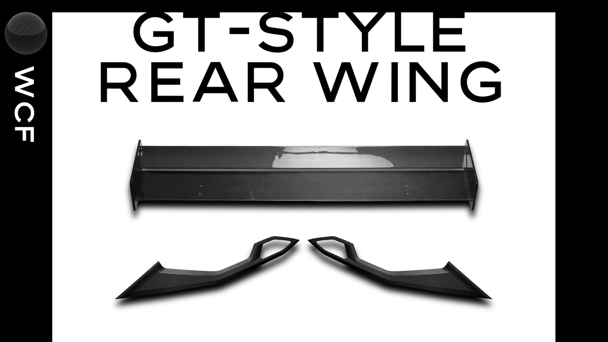 GT-Style Rear Wing - ROBOT S550/S650 ROBOT-GTD FRP/ WCF GT-Style Rear Wing for Ford Mustang S550 & S650 Models Aftermarket Carbon Fiber Part / Bodykit - Robot Bodykits