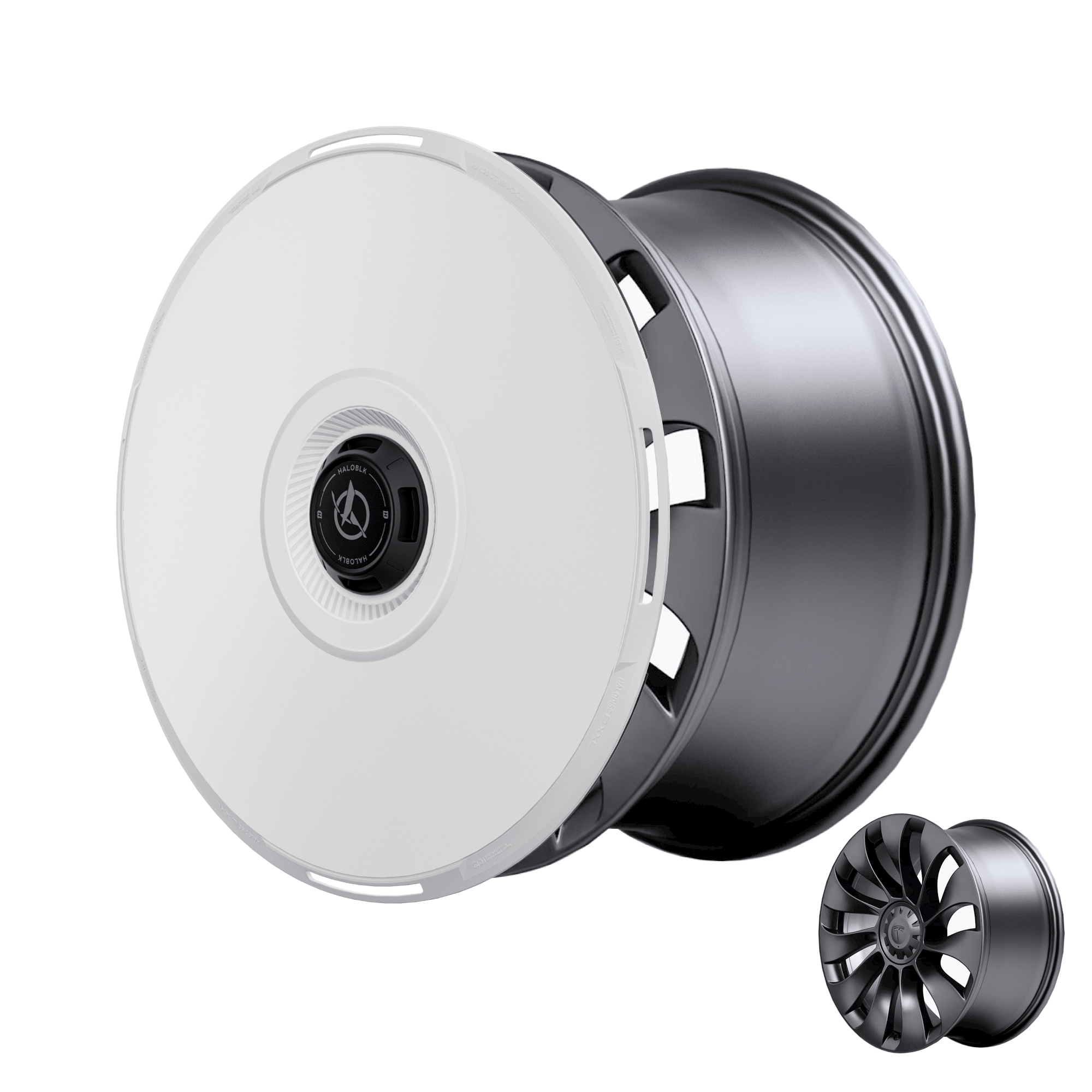 HALODISC 2 Tesla Wheel Covers 丨RTP Aftermarket Carbon Fiber Part / Bodykit - Robot Bodykits