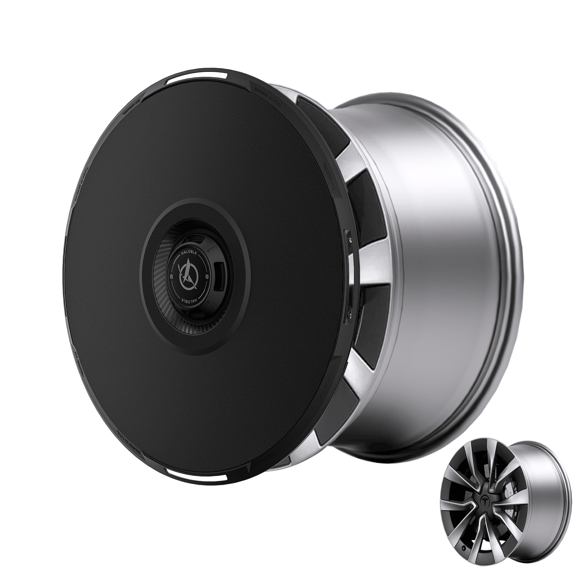 HALODISC 2 Tesla Wheel Covers 丨RTP Aftermarket Carbon Fiber Part / Bodykit - Robot Bodykits