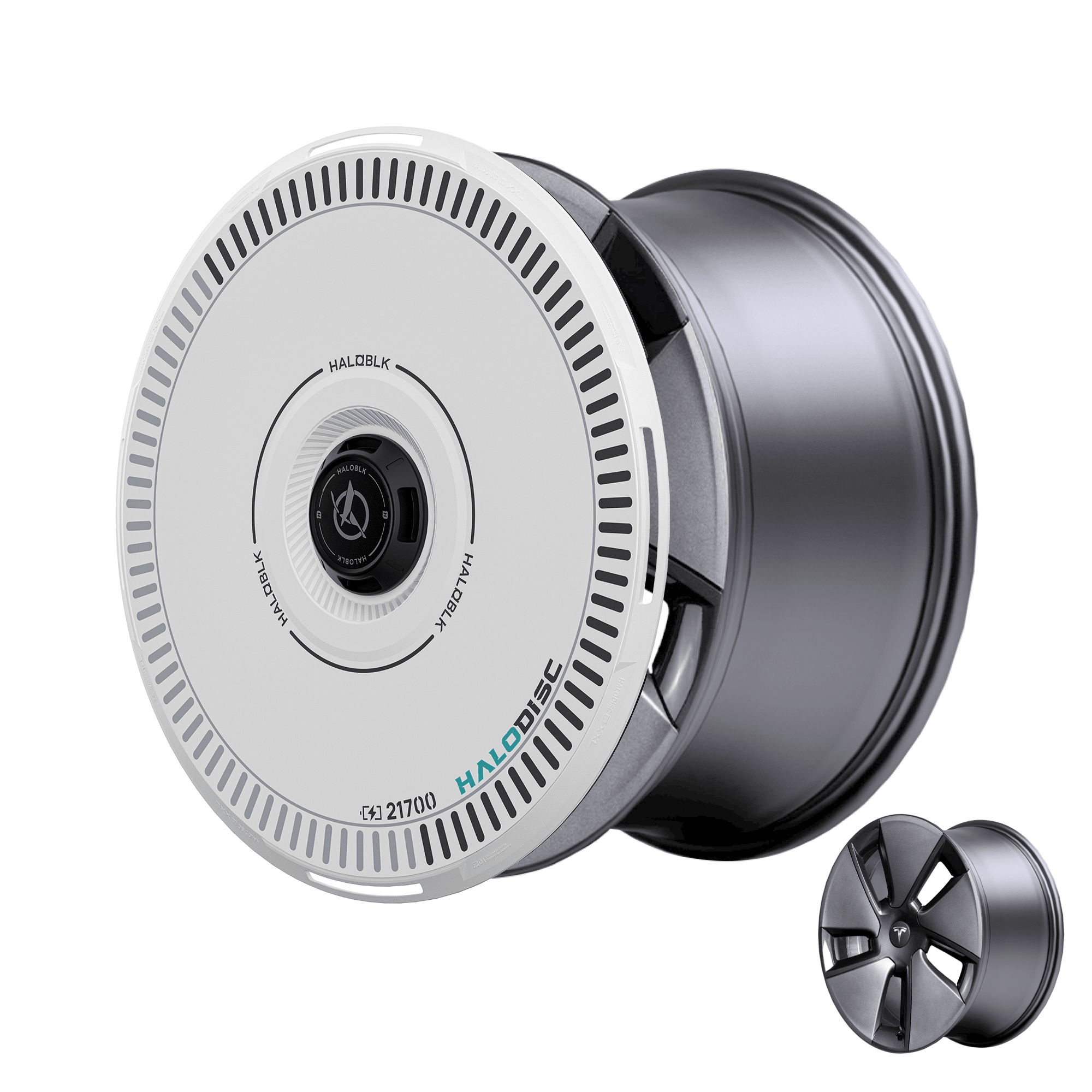 HALODISC 2 Tesla Wheel Covers丨Charging Aftermarket Carbon Fiber Part / Bodykit - Robot Bodykits