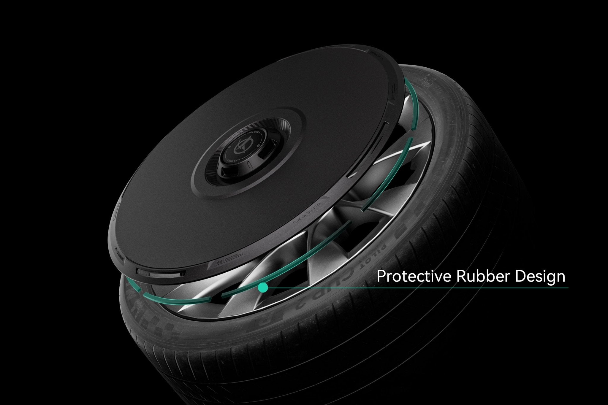 HALODISC 2 Tesla Wheel Covers丨Charging Aftermarket Carbon Fiber Part / Bodykit - Robot Bodykits