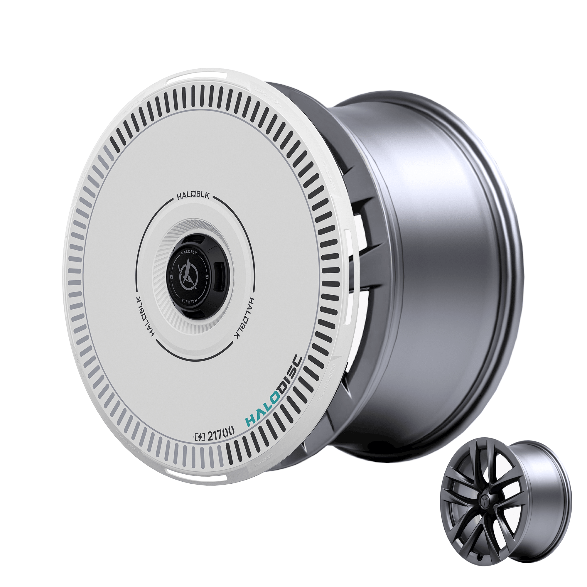 HALODISC 2 Tesla Wheel Covers丨Charging Aftermarket Carbon Fiber Part / Bodykit - Robot Bodykits