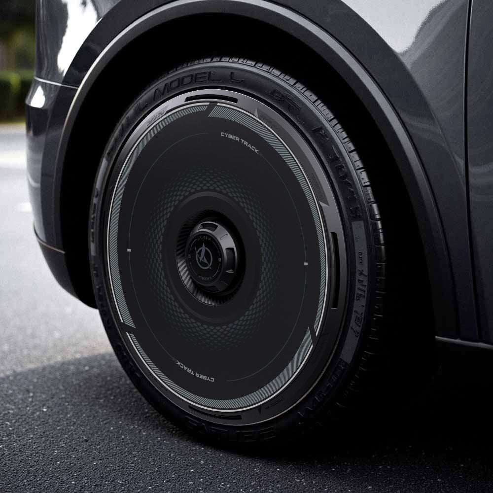 HALODISC 2 Tesla Wheel Covers丨Cyber Track Aftermarket Carbon Fiber Part / Bodykit - Robot Bodykits