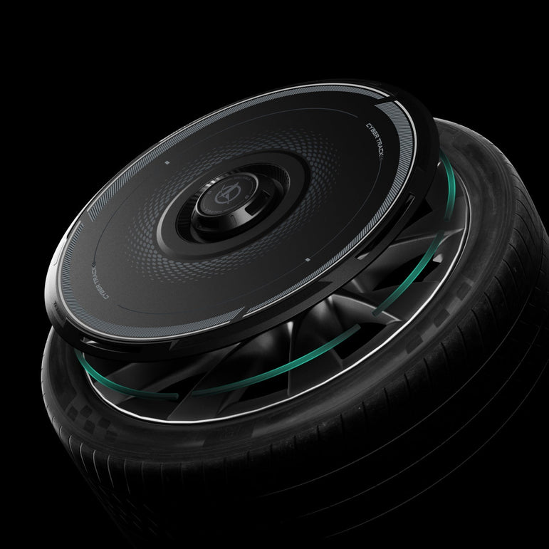 HALODISC 2 Tesla Wheel Covers丨Cyber Track Aftermarket Carbon Fiber Part / Bodykit - Robot Bodykits