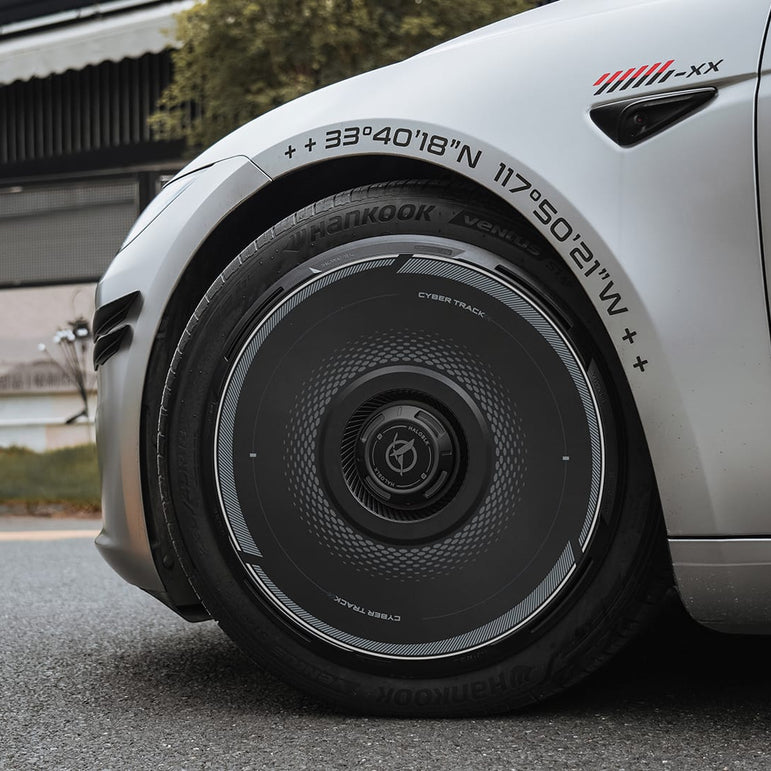 HALODISC 2 Tesla Wheel Covers丨Cyber Track Aftermarket Carbon Fiber Part / Bodykit - Robot Bodykits