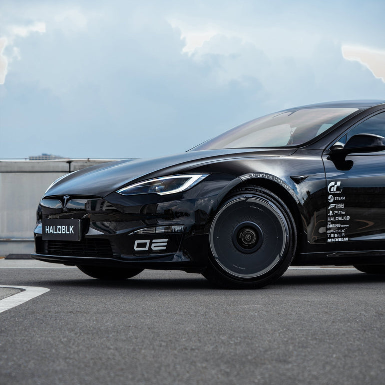 HALODISC 2 Tesla Wheel Covers丨Cyber Track Aftermarket Carbon Fiber Part / Bodykit - Robot Bodykits