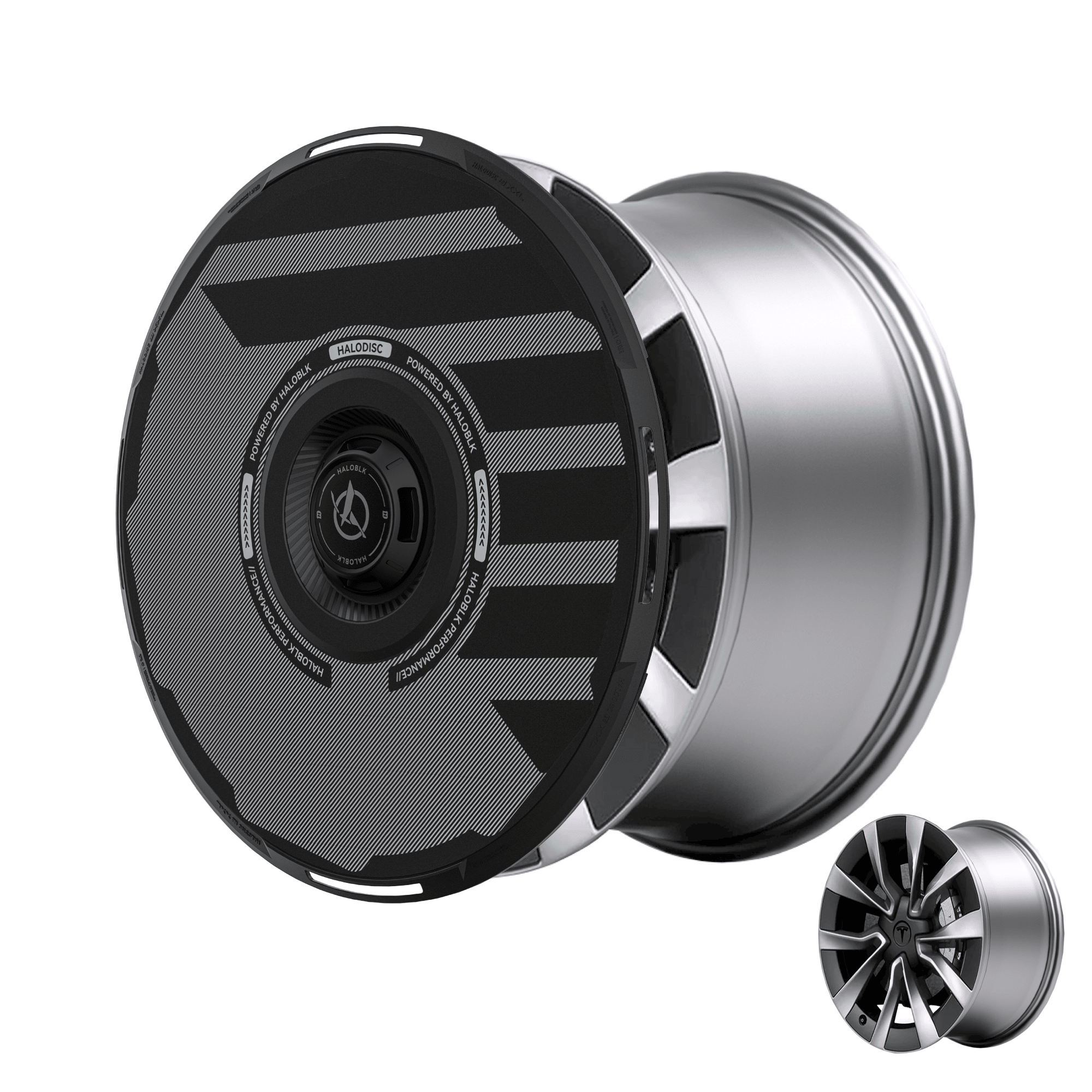 HALODISC 2 Tesla Wheel Covers丨H - Industry Aftermarket Carbon Fiber Part / Bodykit - Robot Bodykits