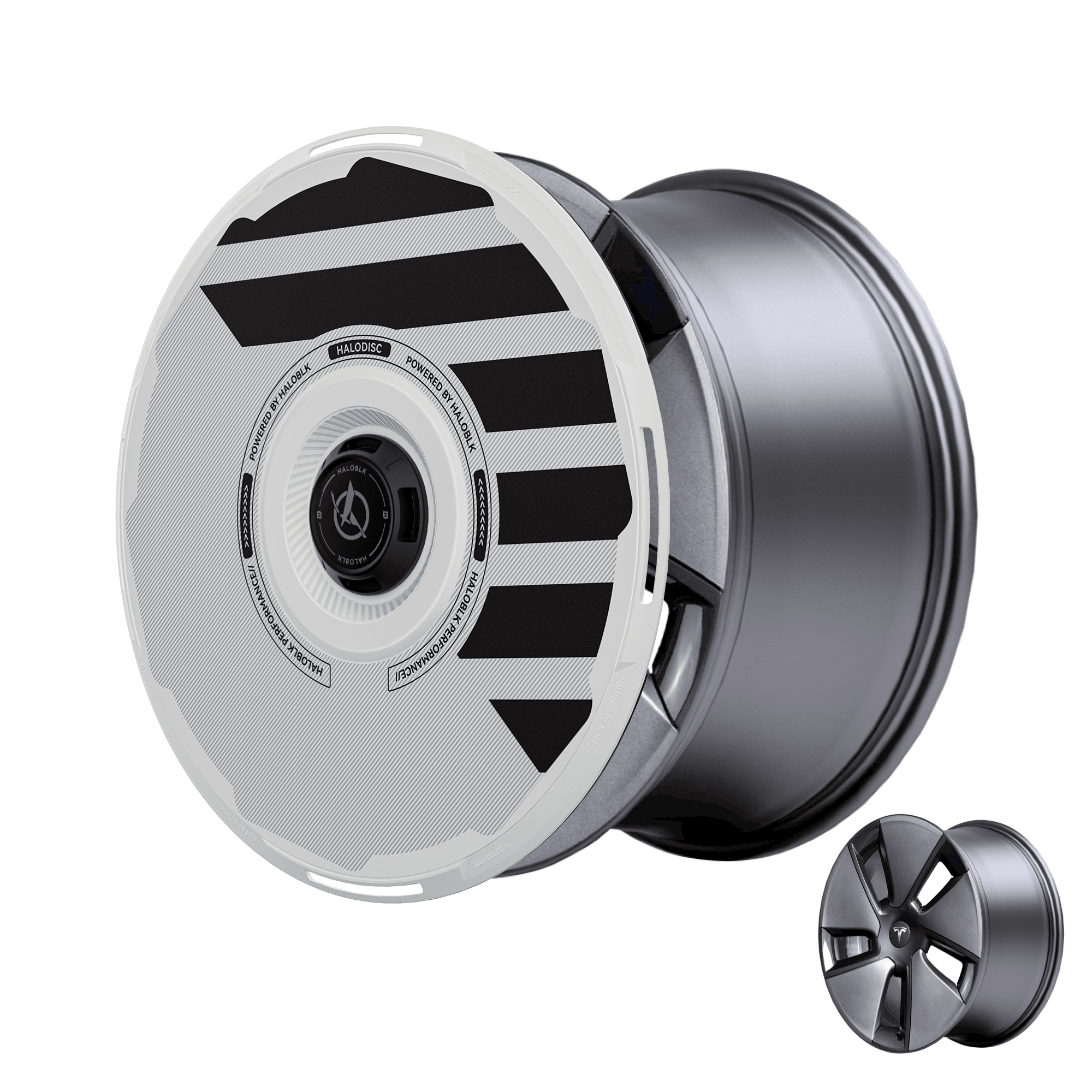 HALODISC 2 Tesla Wheel Covers丨H - Industry Aftermarket Carbon Fiber Part / Bodykit - Robot Bodykits