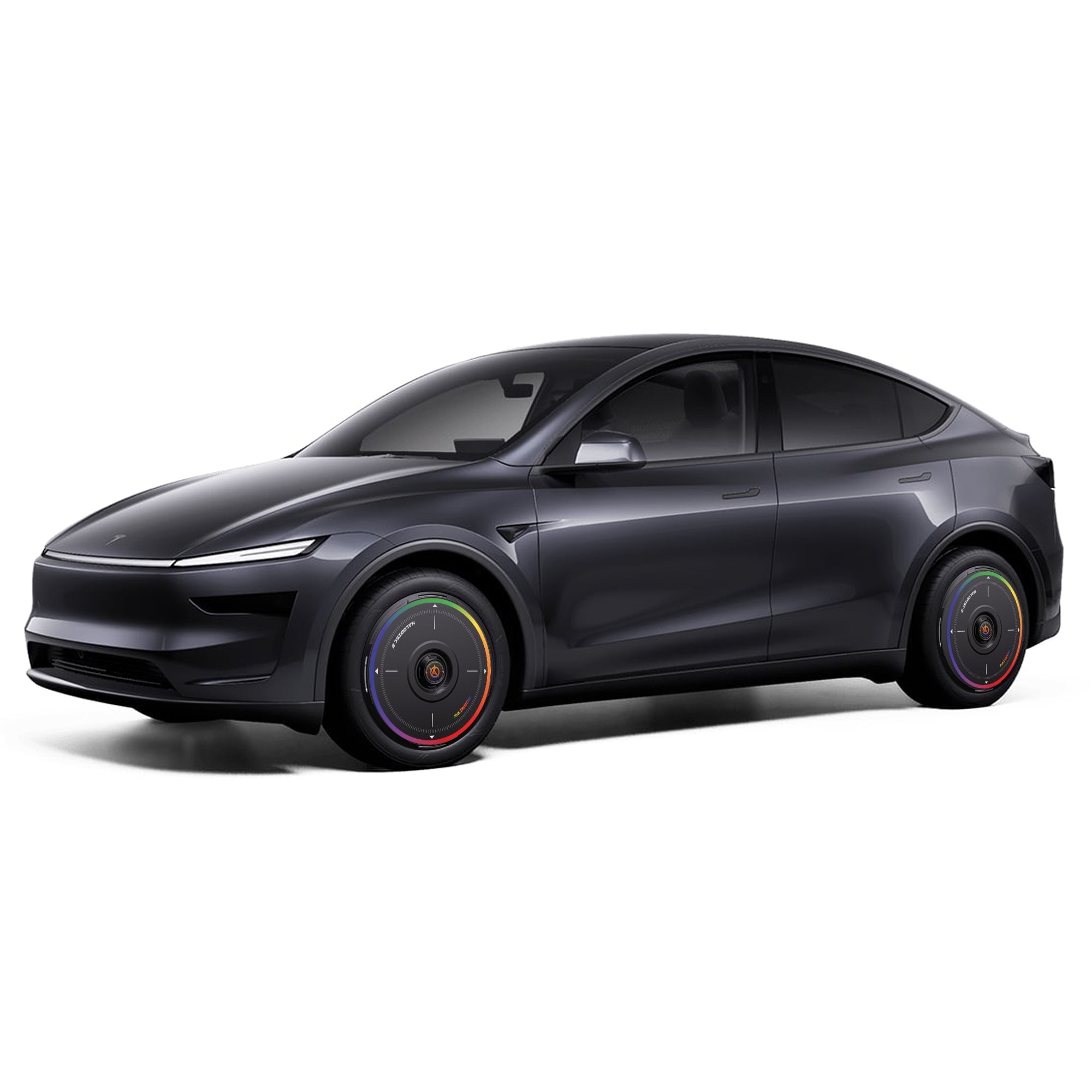 HALODISC 2 Tesla Wheel Covers丨Rainbow Road Aftermarket Carbon Fiber Part / Bodykit - Robot Bodykits