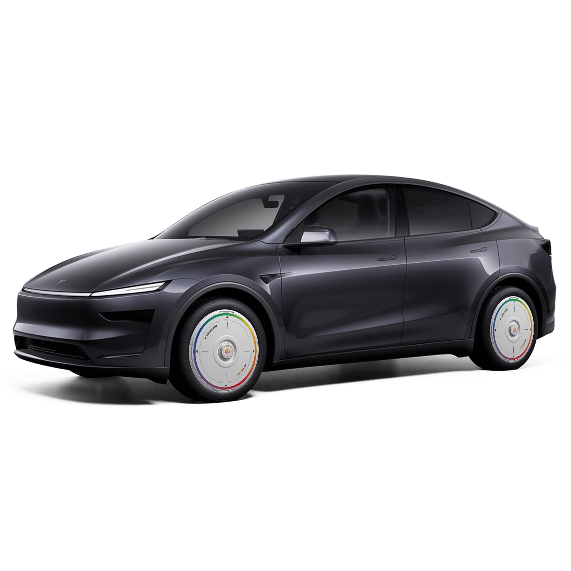 HALODISC 2 Tesla Wheel Covers丨Rainbow Road Aftermarket Carbon Fiber Part / Bodykit - Robot Bodykits
