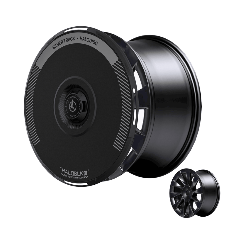HALODISC 2 Tesla Wheel Covers丨Silver Track Aftermarket Carbon Fiber Part / Bodykit - Robot Bodykits