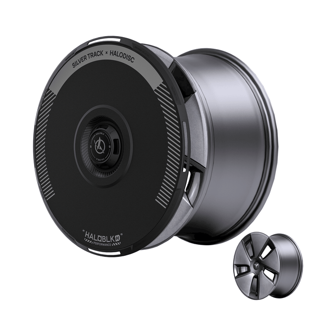 HALODISC 2 Tesla Wheel Covers丨Silver Track Aftermarket Carbon Fiber Part / Bodykit - Robot Bodykits