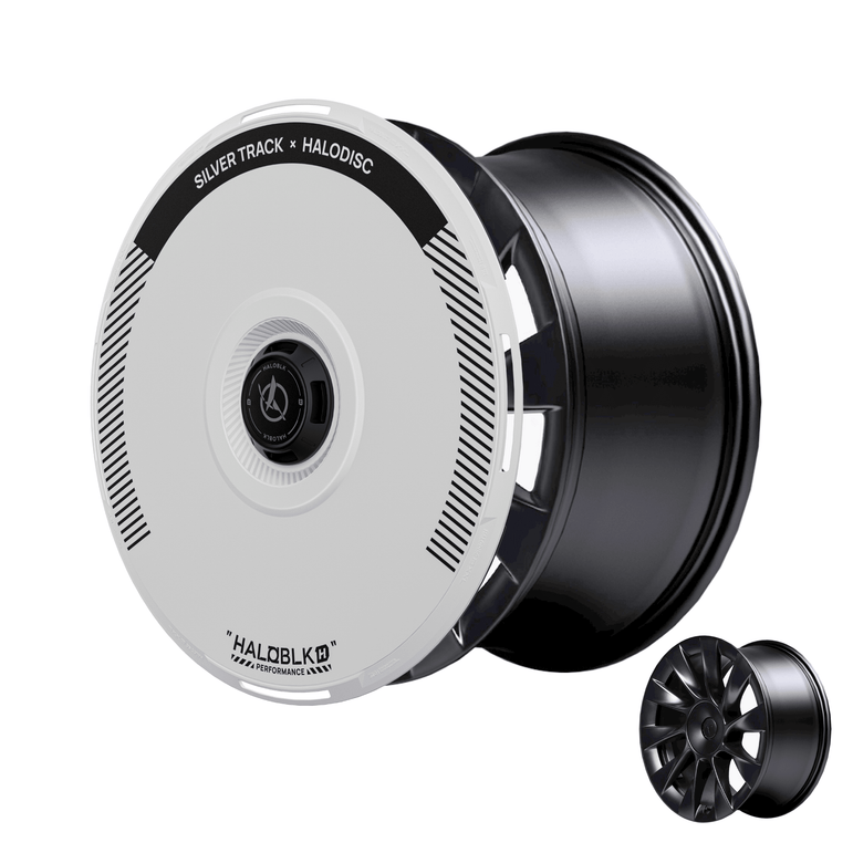 HALODISC 2 Tesla Wheel Covers丨Silver Track Aftermarket Carbon Fiber Part / Bodykit - Robot Bodykits