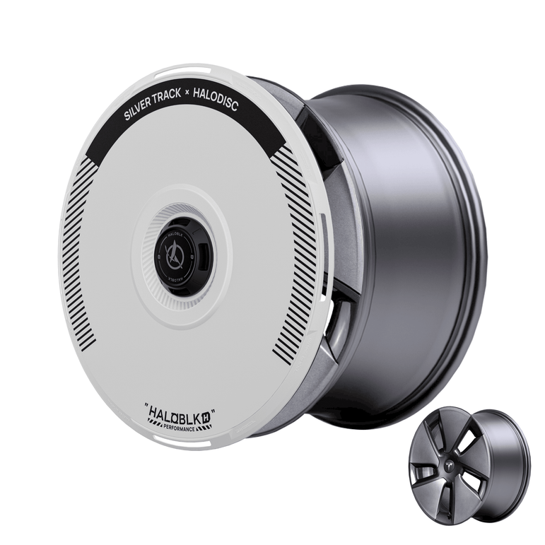 HALODISC 2 Tesla Wheel Covers丨Silver Track Aftermarket Carbon Fiber Part / Bodykit - Robot Bodykits