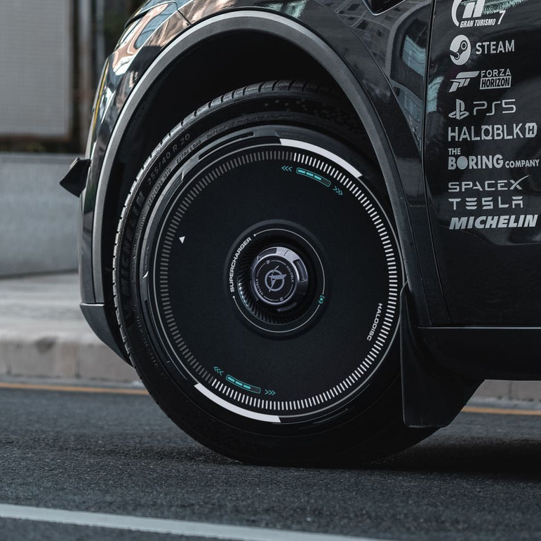 HALODISC 2 Tesla Wheel Covers丨Super Charging Aftermarket Carbon Fiber Part / Bodykit - Robot Bodykits