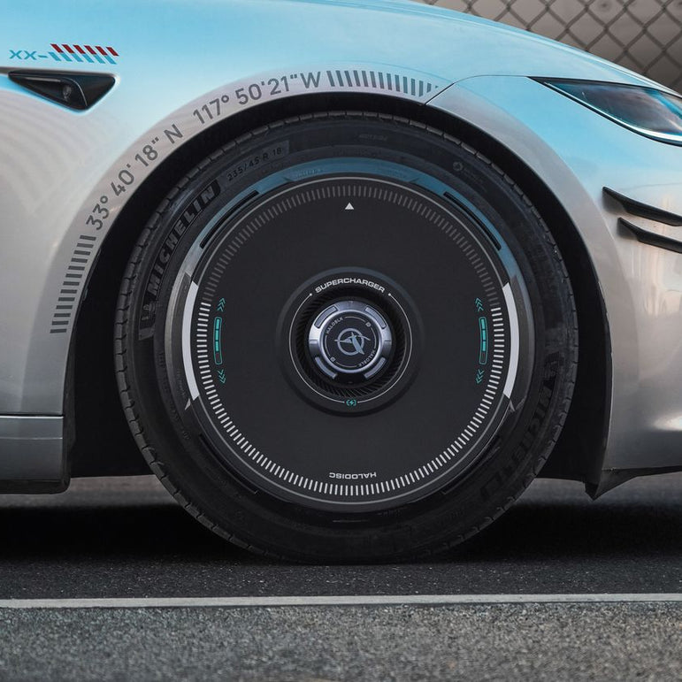 HALODISC 2 Tesla Wheel Covers丨Super Charging Aftermarket Carbon Fiber Part / Bodykit - Robot Bodykits