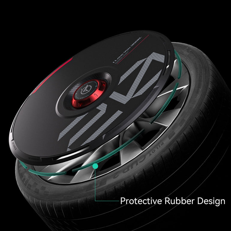 HALODISC 2 Wheel Covers for Tesla | Custom Numbers Series BLACK Aftermarket Carbon Fiber Part / Bodykit - Robot Bodykits