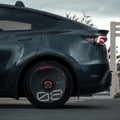 HALODISC 2 Wheel Covers for Tesla | Custom Numbers Series BLACK Aftermarket Carbon Fiber Part / Bodykit - Robot Bodykits